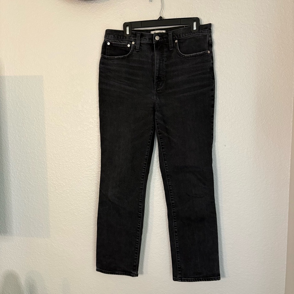Madewell Slim Demi Boot Black Jeans 30 Tall